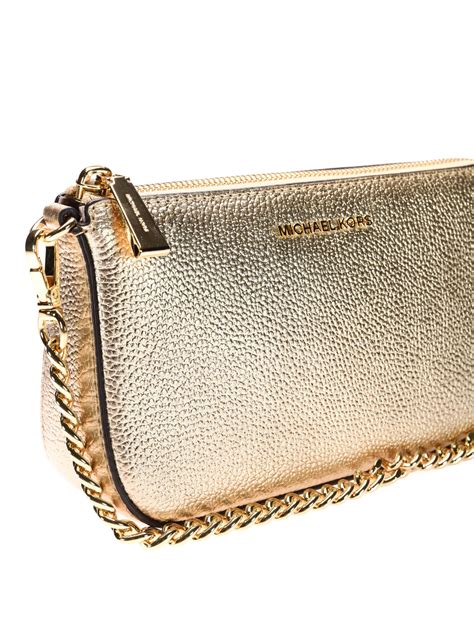 michael kors pale gold geldbeutel|michael kors wristlets.